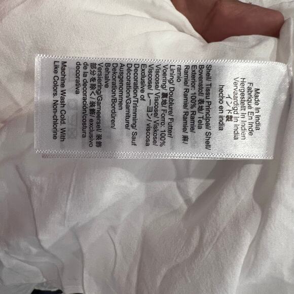 J. Crew Women's Lined Ravenna Dress Sleeveless in Ramie White Size Small NWT - Picture 10 of 12